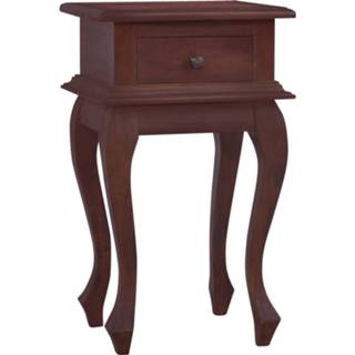 Nachtkastje bruin mahoniehout hout Vidaxl 35x30x60 Cm Massief Klassiek 8719883996257