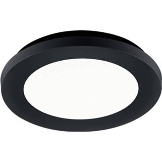 👉 Plafondlamp wit zwart Led - Trion Camy Opbouw Rond 10w Spatwaterdicht Ip44 Dimbaar Warm 3000k Mat 6013946420454
