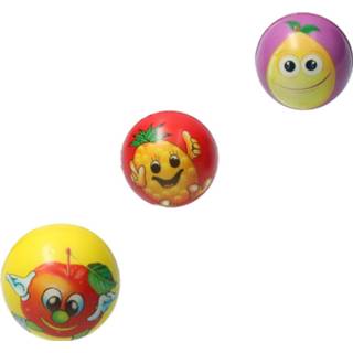 👉 Stressbal Banzaa Hard Density - Fruit 7,5 Cm -3 Stuks 5903321065480