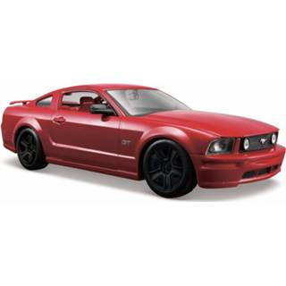 👉 Modelauto metaal rood Ford Mustang Gt 2006 20 X 8 5 Cm - Schaal 1:24 Speelgoedauto Miniatuurauto 8719247626257