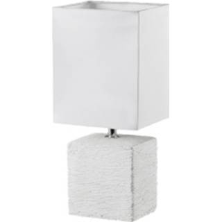 👉 Tafellamp wit keramiek Led - Tafelverlichting Trion Pinko E14 Fitting Rechthoek Antiek 6013920036060
