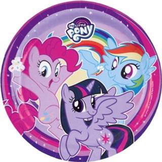 👉 Bord papier multikleur My Little Pony Bordjes 8 Stuks 8719538302891