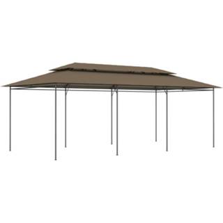 👉 Stof taupe Vidaxl Prieel 180 G/m² 600x298x270 M 8720286106662