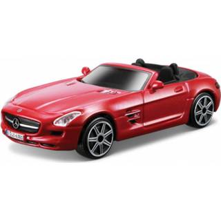 Modelauto metaal rood Mercedes-benz Sls Amg 11 X 4 3 Cm - Schaal 1:43 Speelgoedauto Miniatuurauto 8719247270276