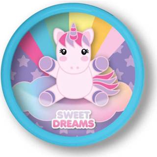 👉 Nachtlamp blauw kunststof Sweet Dreams Push Eenhoorn 13,5 Cm 8435507826822