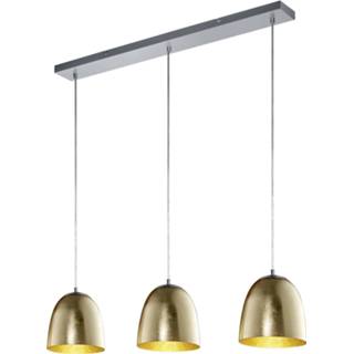 👉 Hanglamp goud aluminium zilverkleurig Led - Hangverlichting Trion Onutia E14 Fitting 3-lichts Rechthoek Mat 6013942121188