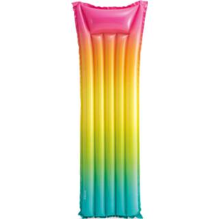 Luchtbed vinyl multikleur Intex Regenboog 170 X 53 Cm 6941057420349