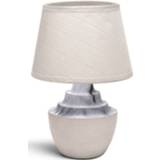 👉 Tafellamp bruin keramiek Led - Tafelverlichting Aigi Fospa E14 Fitting Rond Mat 6013920058055