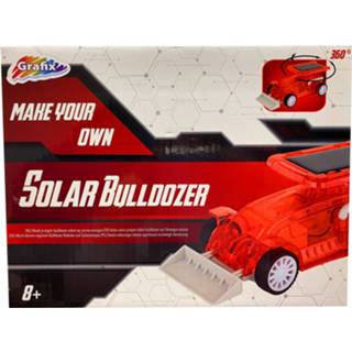 👉 Knutselset rood Grafix Solar Bulldozer Junior 5-delig 8719817803415