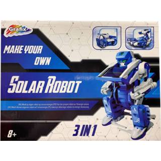 👉 Knutselset blauw Grafix Solar Robot 3-in-1 Junior 8719817803552