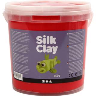 👉 Rood Silk Clay Boetseermateriaal 650 Gr 1 Stuk 5707167539071