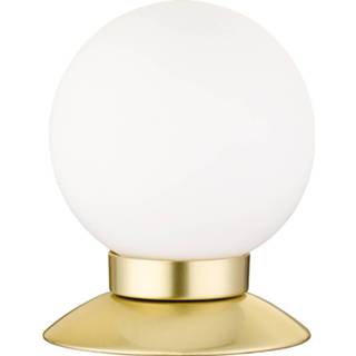 👉 Tafellamp wit goud aluminium Led - Trion Princy 3w Warm 3000k Dimbaar Rond Mat 6013920279245