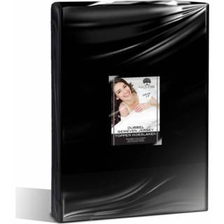 👉 Topper hoeslaken zwart Nightsrest Vp Dubbel Jersey - Maat: 190/200x200/220 + 12cm 8717752081257