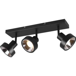 👉 Zwart aluminium Led Plafondspot - Trion Leonida Gu10 Fitting 3-lichts Rechthoek Mat 6013925260293