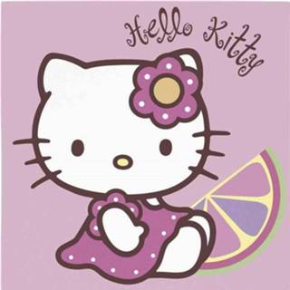 👉 Servet roze papier Haza Original Servetten Hello Kitty 33 X Cm 20 Stuks 8003990615416
