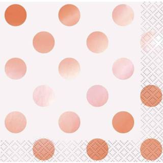 👉 Servet roze papier goudkleurig Haza Original Servetten Roze/goud 33 X Cm 16 Stuks 11179532711