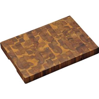 👉 Snijplank acaciahout hout bruin 4goodz Dikke - 42x30x4cm 6013928012004