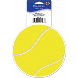 👉 Tennisbal vinyl Decoratie Sticker 13 Cm 8718758970293