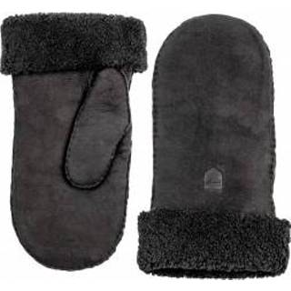 👉 Hand schoenen sheepskin zwart uniseks 6 Hestra - Mitt Handschoenen maat 6, 7332540850597