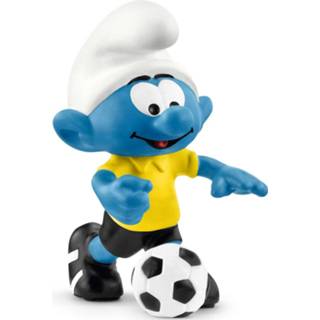 👉 Speelfiguur Smurf Met Voetbal Schleich - Smurfen -20806 4055744021176
