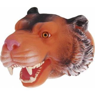 👉 Handpop bruin kunststof Free And Easy Tijger 22 Cm 8719817329786