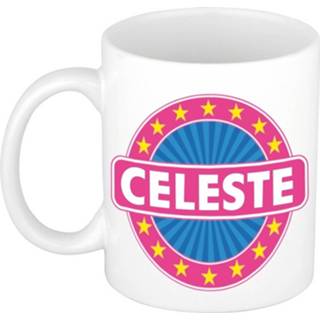 👉 Beker keramisch multikleur Celeste Naam Koffie Mok / 300 Ml - Namen Mokken 8719538459069