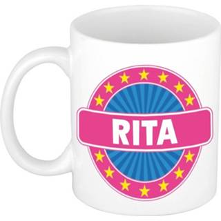 👉 Beker keramisch multikleur Rita Naam Koffie Mok / 300 Ml - Namen Mokken 8719538489042