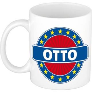 👉 Beker keramisch multikleur Otto Naam Koffie Mok / 300 Ml - Namen Mokken 8719538419193