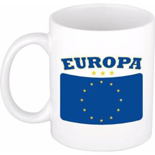 👉 Beker keramiek keramisch multikleur / Mok Met De Europese Vlag - 300 Ml Europa 8719538253674