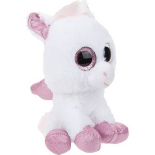 👉 Pluchen knuffel wit roze pluche Kamparo Pegasus 16 Cm Wit/roze 5050565305725