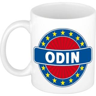 👉 Beker keramisch multikleur Odin Naam Koffie Mok / 300 Ml - Namen Mokken 8719538419230