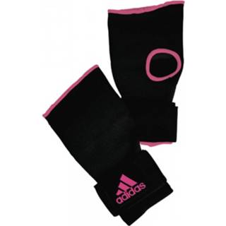 👉 Binnenhandschoentje zwart roze m Adidas Gevoerde Binnenhandschoenen Met Bandage - Zwart/roze 3662513078616