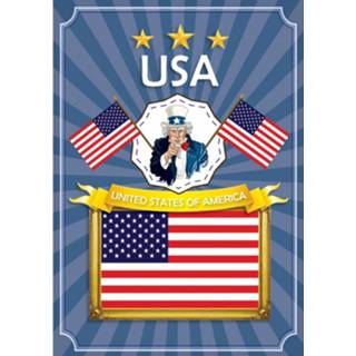 👉 Poster multikleur Usa 8718758605386
