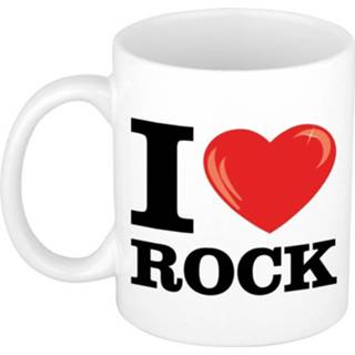 👉 Koffiemok keramisch multikleur I Love Rock / Beker 300 Ml 8719538479005