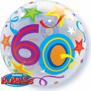 👉 Folie multikleur Ballon 60 Jaar 56 Cm 8718758685937