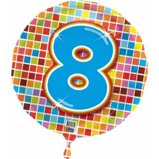 👉 Folieballon Gekleurde 8 jaar