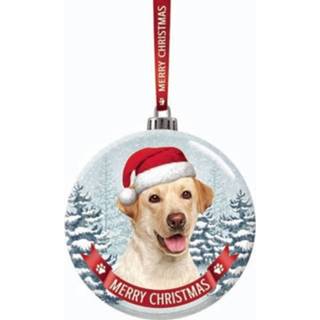 Kerstversiering glas multikleur Glazen Kerstbal Labrador Blond Hond 7 Cm 8719538776623