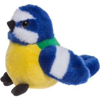👉 Pluche multikleur Knuffelvogel Pimpelmees 10 Cm 8719538740266