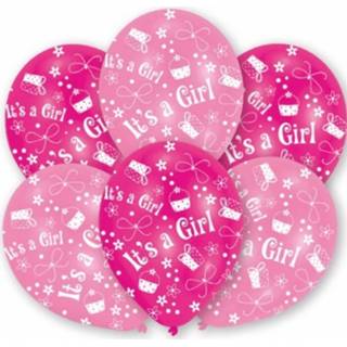 👉 Geboorte ballon roze meisjes baby's Ballonnen Meisje 6x Stuks - Feestartikelen En Versiering Babyshower Geboren Thema 8719538083691