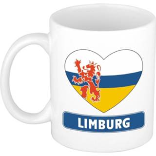 👉 Beker keramisch multikleur Hartje Limburg Mok / 300 Ml - Limburgse Koffiebeker 8719538692909