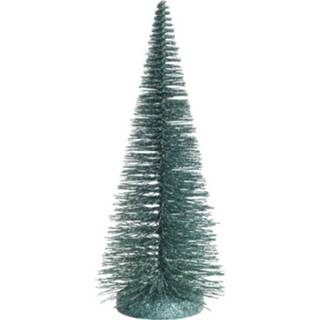 👉 Kerstboom groen Mini Decoratie Glitter Kerstboompje Van 30 Cm In Het 8719538392366