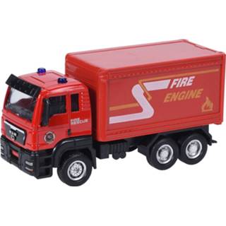 👉 Rood kunststof Free And Easy Vrachtwagen 12 Cm 8719817331925