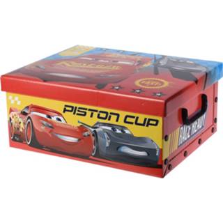 👉 Opbergbox rode karton rood Opbergbox/opbergdoos Disney Cars 37 Cm 8719538723023