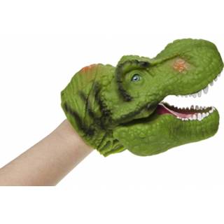 👉 Dinosaurus handpop groen kunststof Lg-imports 30 Cm 5413247095879