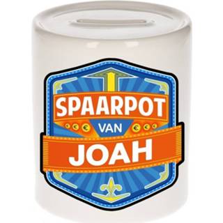 👉 Spaarpot keramiek multikleur kinderen Kinder Voor Joah - Naam Spaarpotten 8719538344365