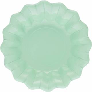 👉 Schaaltje papier multikleur Mint Kleur Kartonnen Schaaltjes 24 Cm 8718758891345