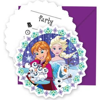 👉 Disney Frozen Snowflakes Uitnodigingen - 6 Stuks 5201184879023
