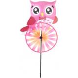👉 Windmolen roze kunststof Eddy Toys Uil 60 Cm 8719817025121