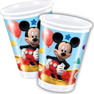 👉 Beker kunststof multikleur Bekertjes Mickey Mouse 200 Ml: 8 Stuks 5201184815090