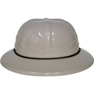 👉 Helm plastic kunststof beige Safari Voor Volwassenen 8718758211365